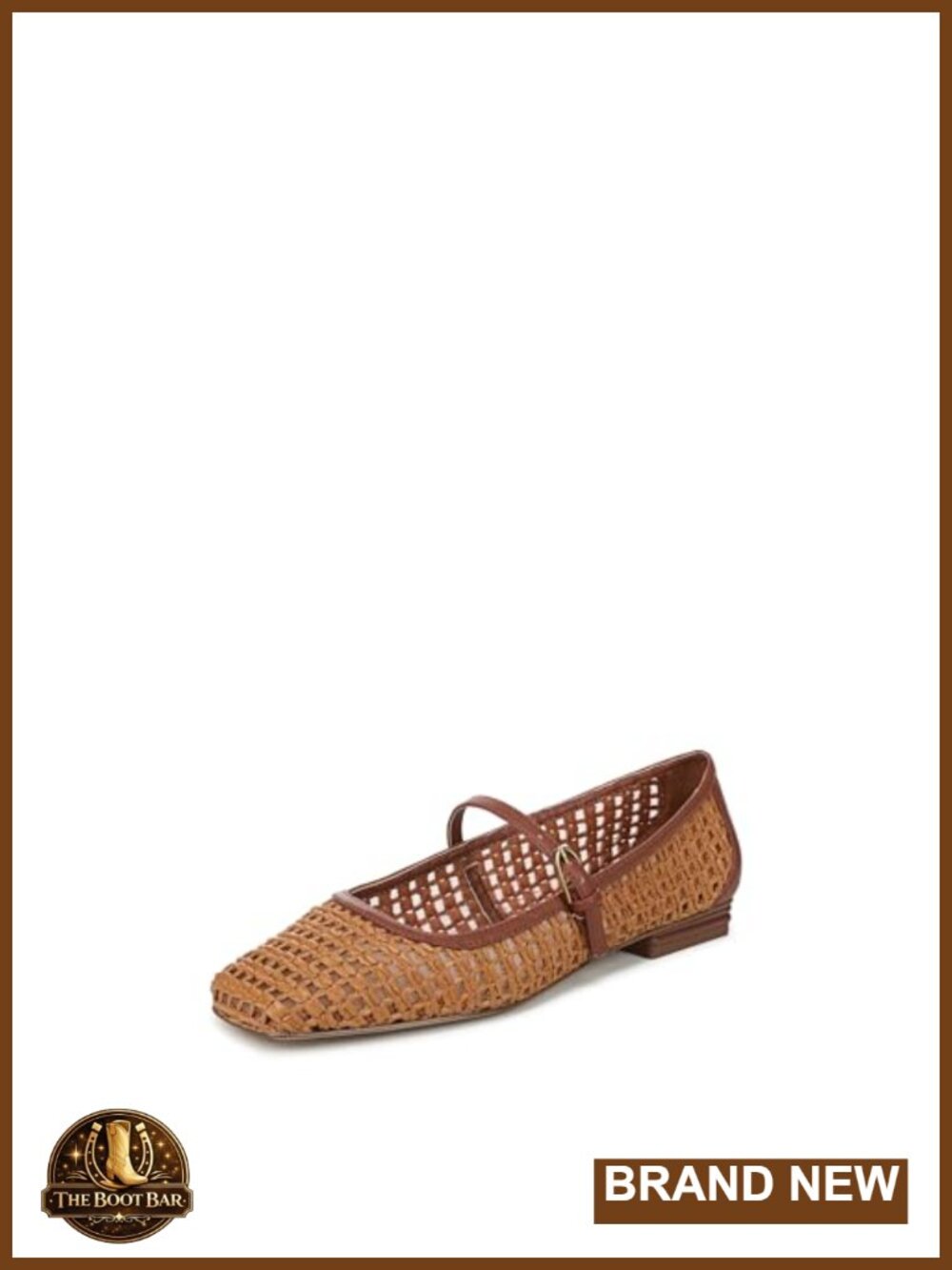Faux Leather Mary Jane Flats Adjustable Buckle Square Toe Comfort Walking